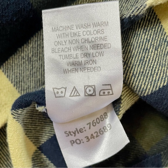 Orton Brothers Plaid Flannel Shirt Jacket Shacket Green L - Picture 4 of 9